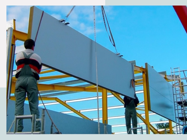 Монтаж сэндвич-панелей в Ставрополе от 623 руб.